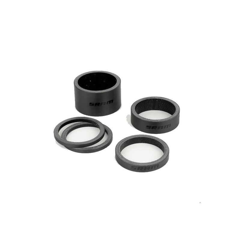 SRAM HEADSET SPACER SET, UD CARBON (2.5MM X 2, 5MM X 1, 10MM X 1, 20MM X 1)