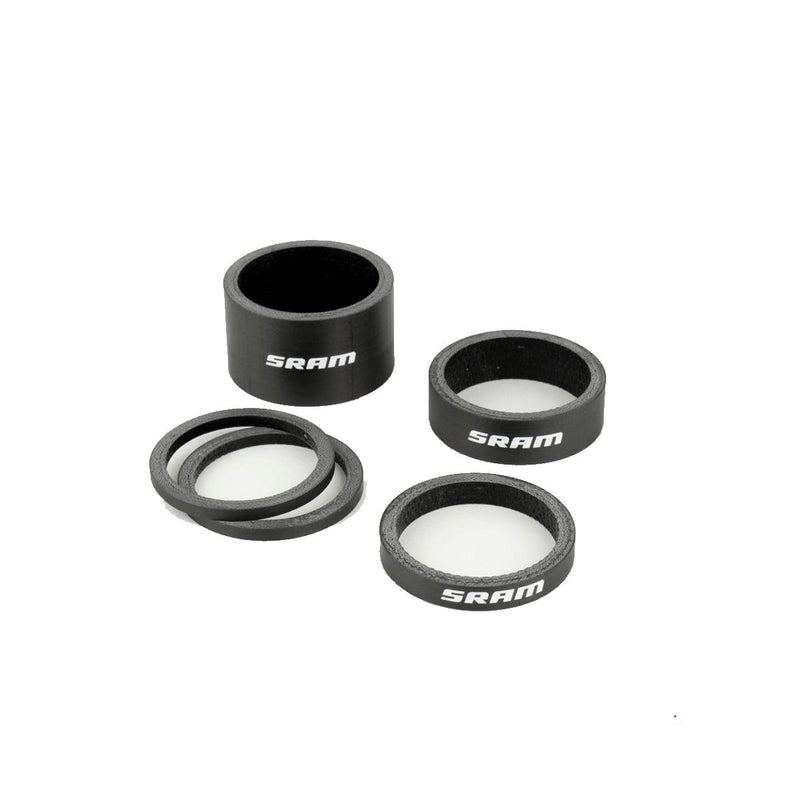 SRAM HEADSET SPACER SET, UD CARBON (2.5MM X 2, 5MM X 1, 10MM X 1, 20MM X 1)