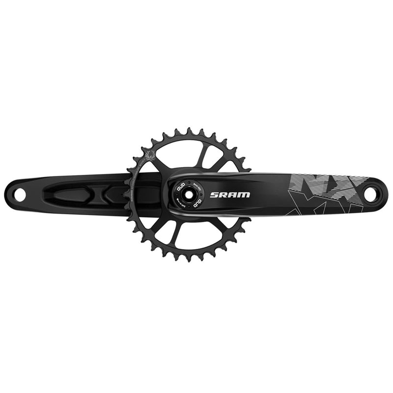 SRAM CRANK NX EAGLE FAT BIKE 4" DUB 12S W DIRECT MOUNT 30T X-SYNC 2 STEEL CHAINRING BLACK (DUB CUPS/BEARINGS NOT INCLUDED)