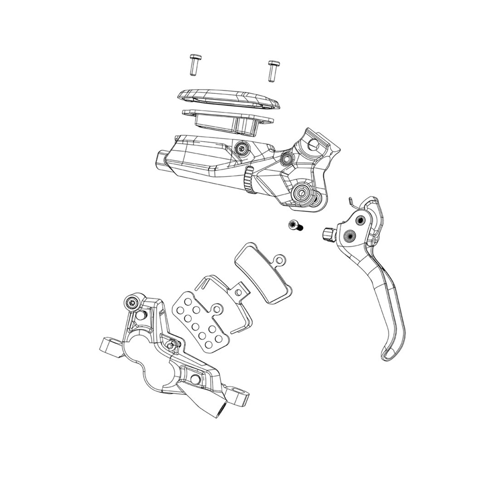 SRAM SPARE - DISC BRAKE CALIPER ASSEMBLY (ASSEMBLED, NO HOSE) - G2 RS (A2)