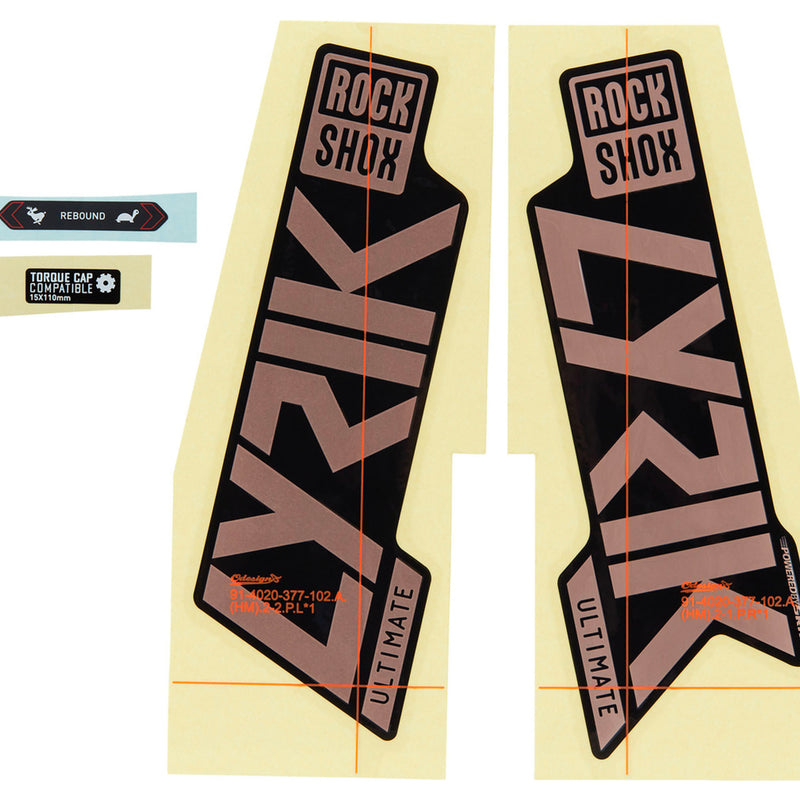 ROCKSHOX FORK DECAL KIT - LYRIK ULTIMATE 27/29 (2021)