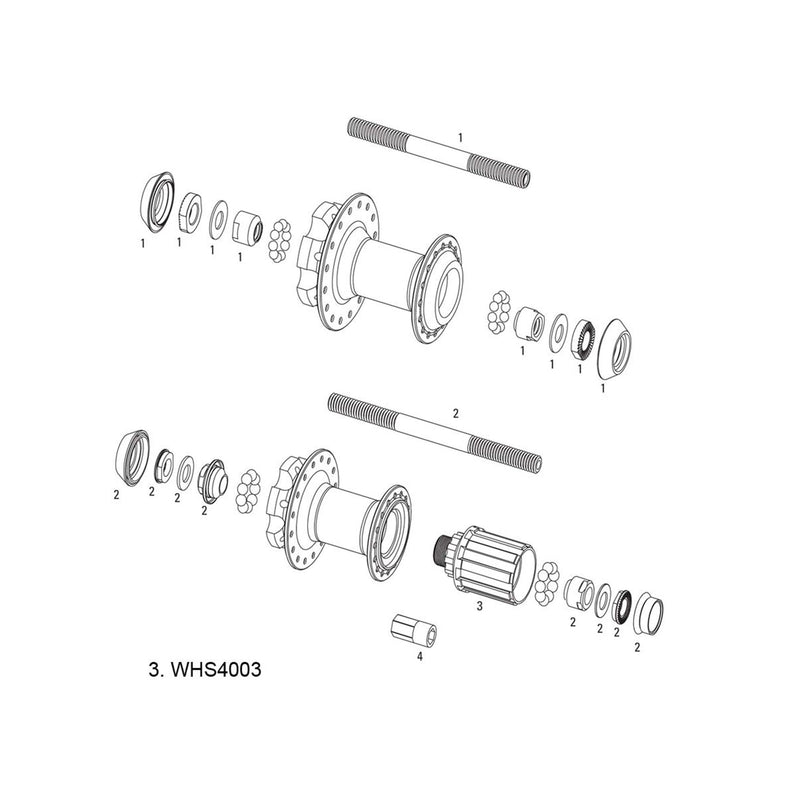 SRAM SPARE - WHEEL SPARE PARTS KIT FREEHUB BODY, MTH 406