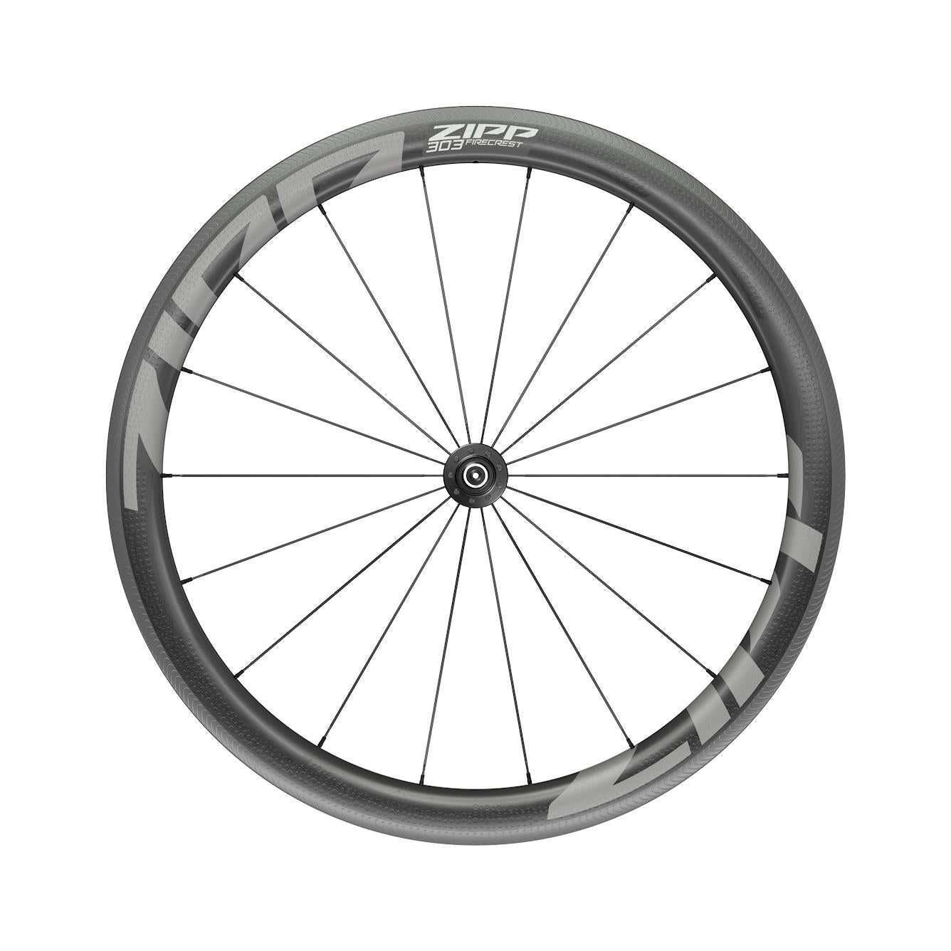 ZIPP 303 FIRECREST CARBON TUBULAR RIM BRAKE 700C FRONT 18SPOKES QUICK RELEASE STANDARD GRAPHIC A1