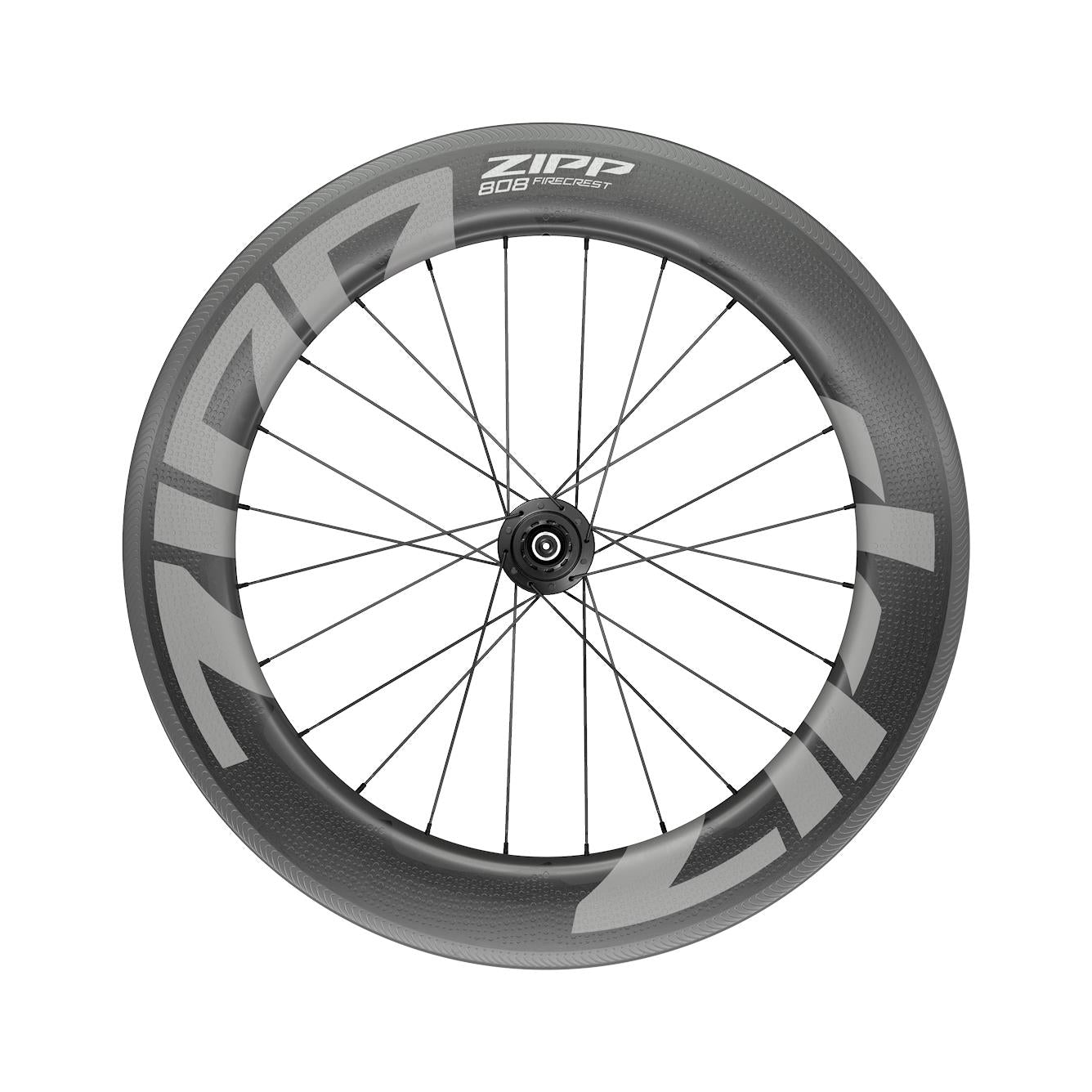 ZIPP 808 FIRECREST CARBON TUBELESS RIM BRAKE 700C REAR 24SPOKES SRAM 10/11SP QUICK RELEASE STANDARD GRAPHIC A1