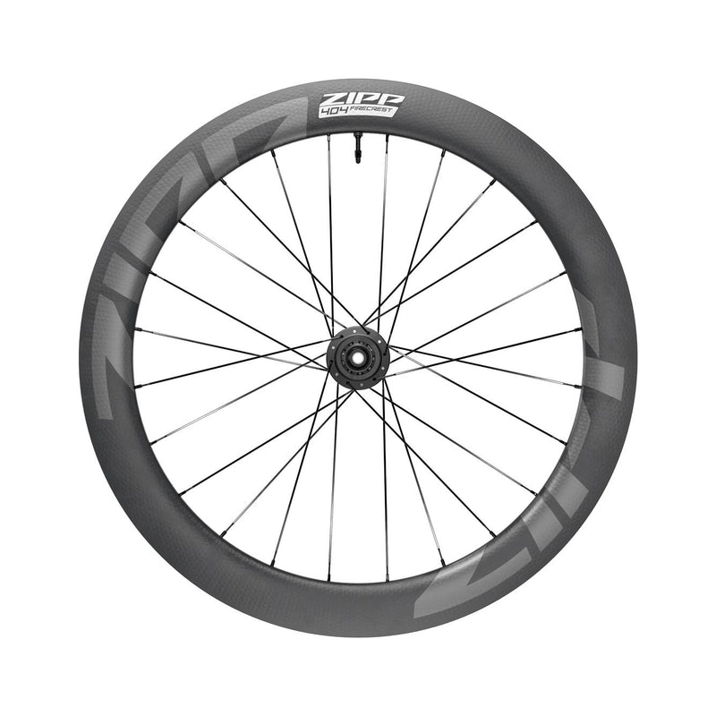 ZIPP WHEEL - 404 FIRECREST CARBON TUBELESS DISC BRAKE CENTER LOCKING 700C REAR 24SPOKES XDR 12X142MM STANDARD GRAPHIC B1