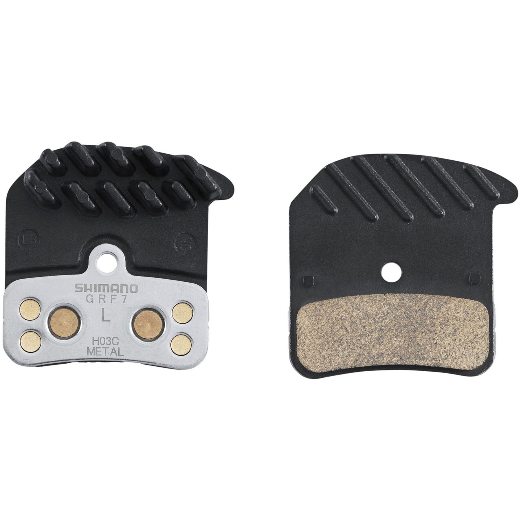 BRBX H03C metal pad aly/ss back w/fin