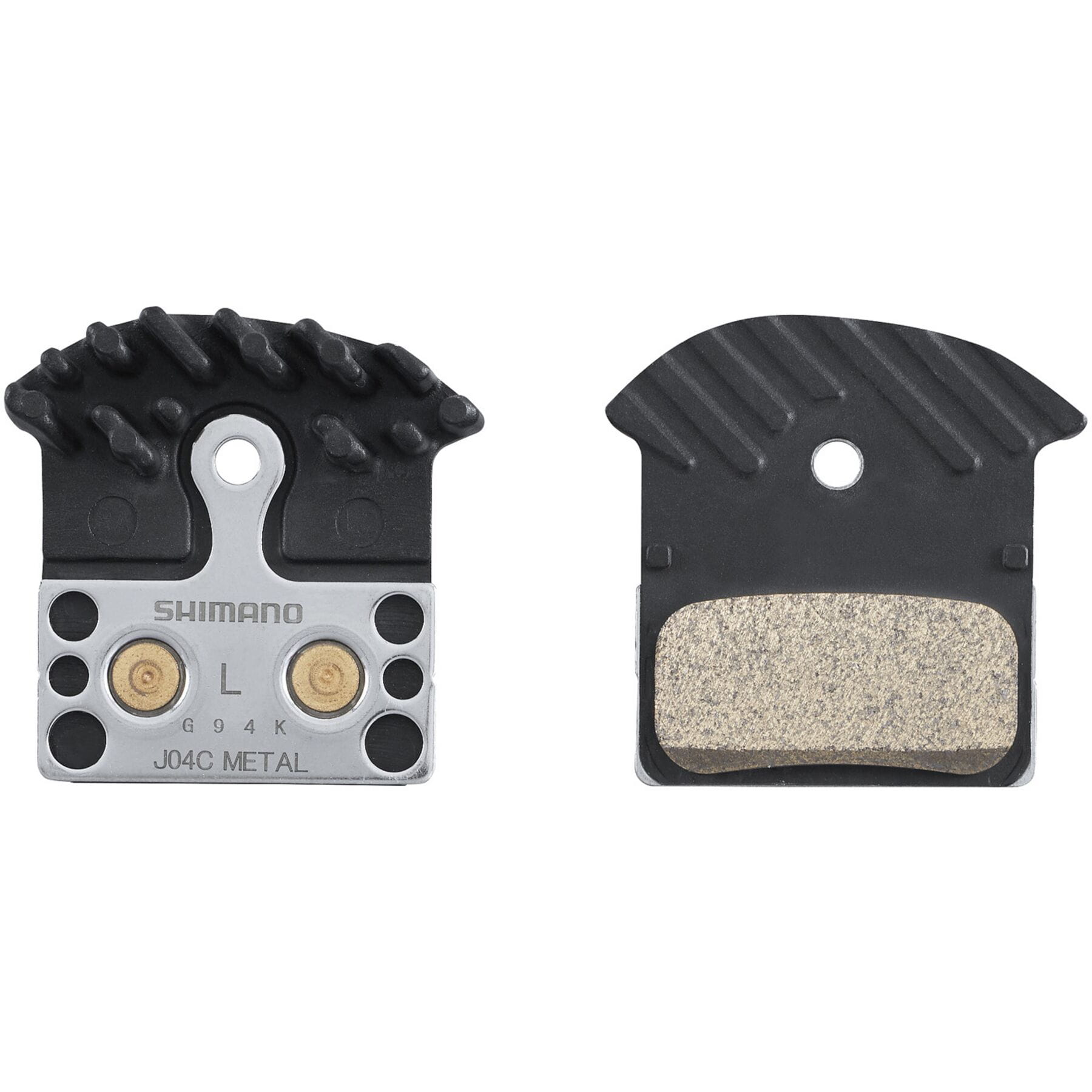 BRBX J04C metal pad aly/ss back w/fin