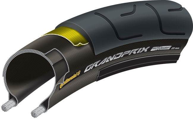 Continental Grand Prix "Black Chili" Folding Tyre in Black