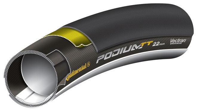 Continental Podium TT "Black Chili" Tubular 28 x 25mm in Black