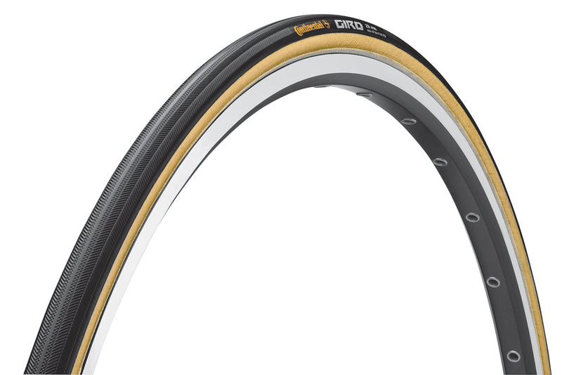 Continental Giro 27 x 1" / 700 x 22mm Tubular in Black/Skin