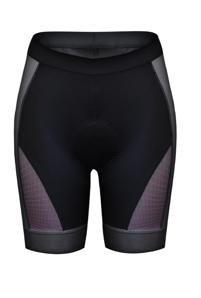 Funkier Aurora S-2768-1-C12 Active Ladies Short in Black/Pink X-Small