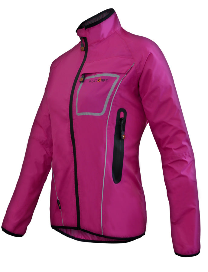 Funkier Storm WJ-1403 Ladies Waterproof Jacket in Pink X-Small