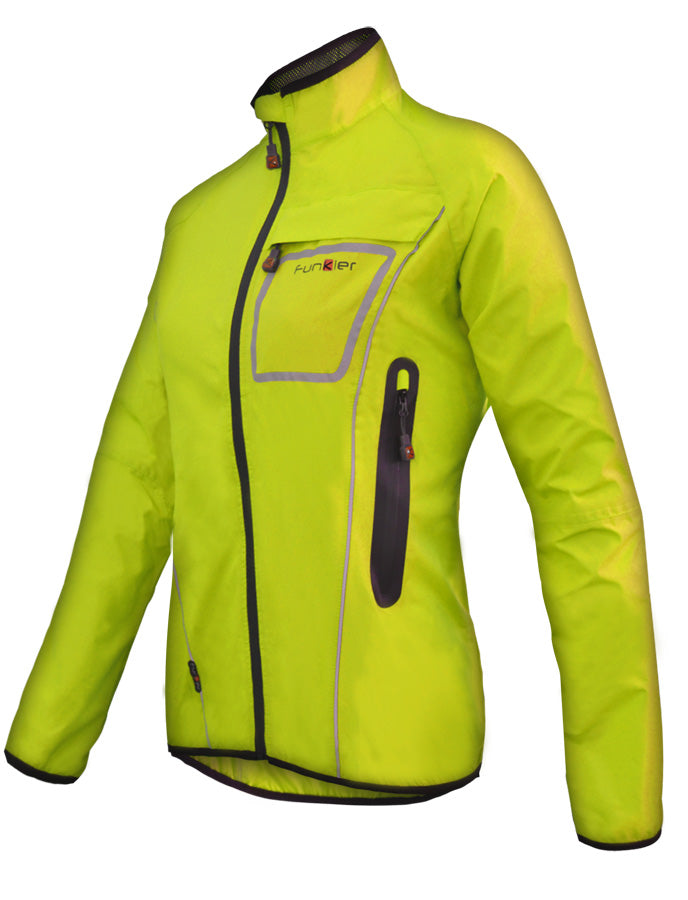 Funkier Storm WJ-1403 Ladies Waterproof Jacket in Yellow