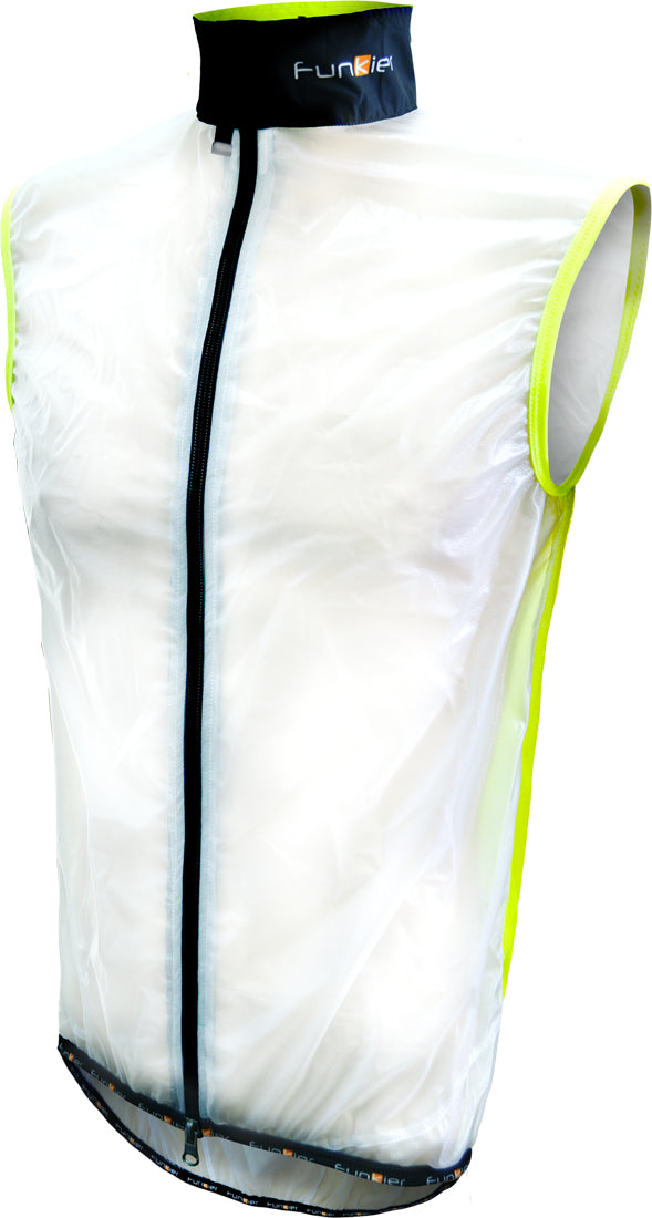 Funkier Evo WV-1510 Windbreaker Gillet in Clear/Yellow