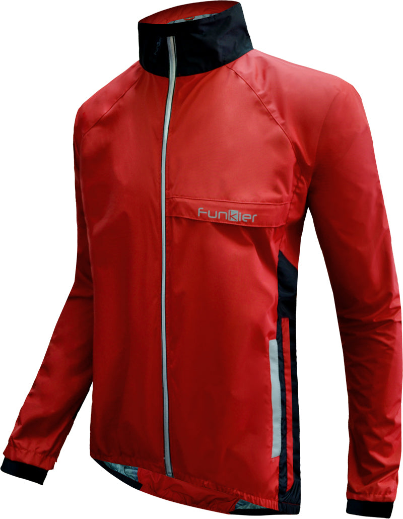 Funkier Attack WJ-1327 Gents Waterproof Jacket in Red