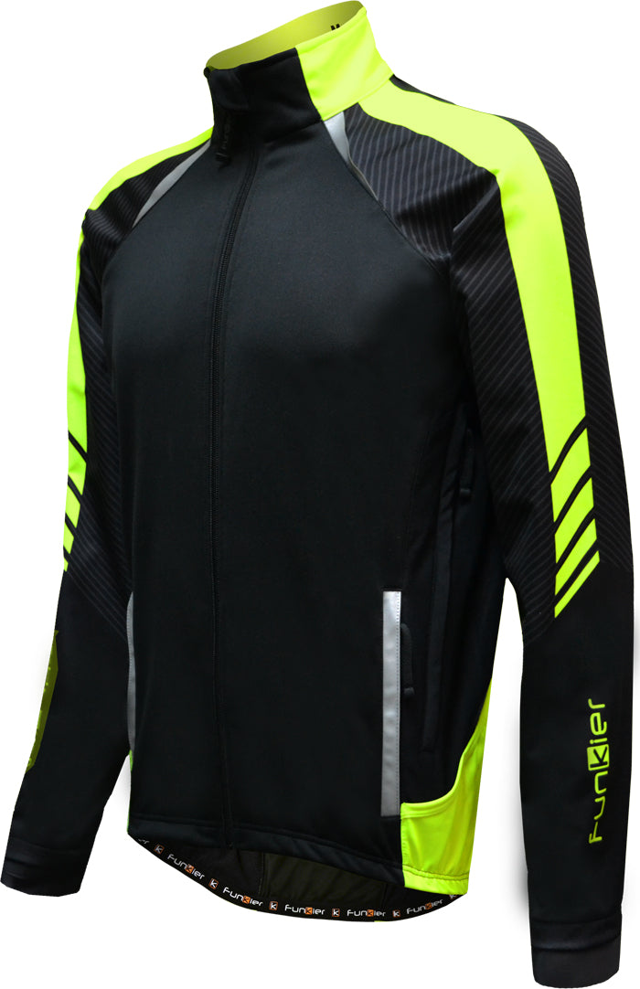 Funkier Tornado WJ-1326 Gents TPU Thermal Jacket in Black/Yellow