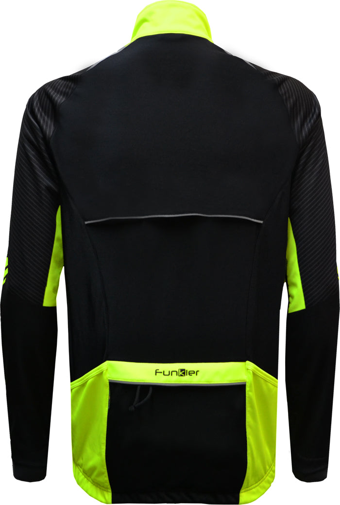 Funkier Tornado WJ-1326 Gents TPU Thermal Jacket in Black/Yellow