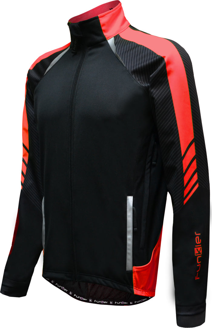 Funkier Tornado WJ-1326 Gents TPU Thermal Jacket in Black/Red