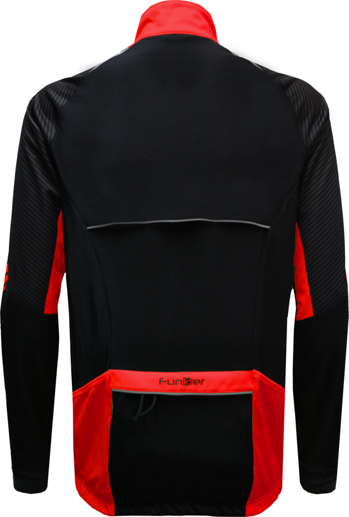 Funkier Tornado WJ-1326 Gents TPU Thermal Jacket in Black/Red