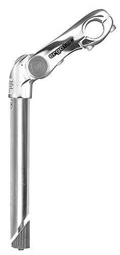 Ergotec Kobra Vario Adjustable Quill Stem in Silver - 25.4mm