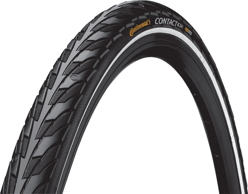 Continental Contact City/Trekking Tyre in Black/Reflex (Rigid)