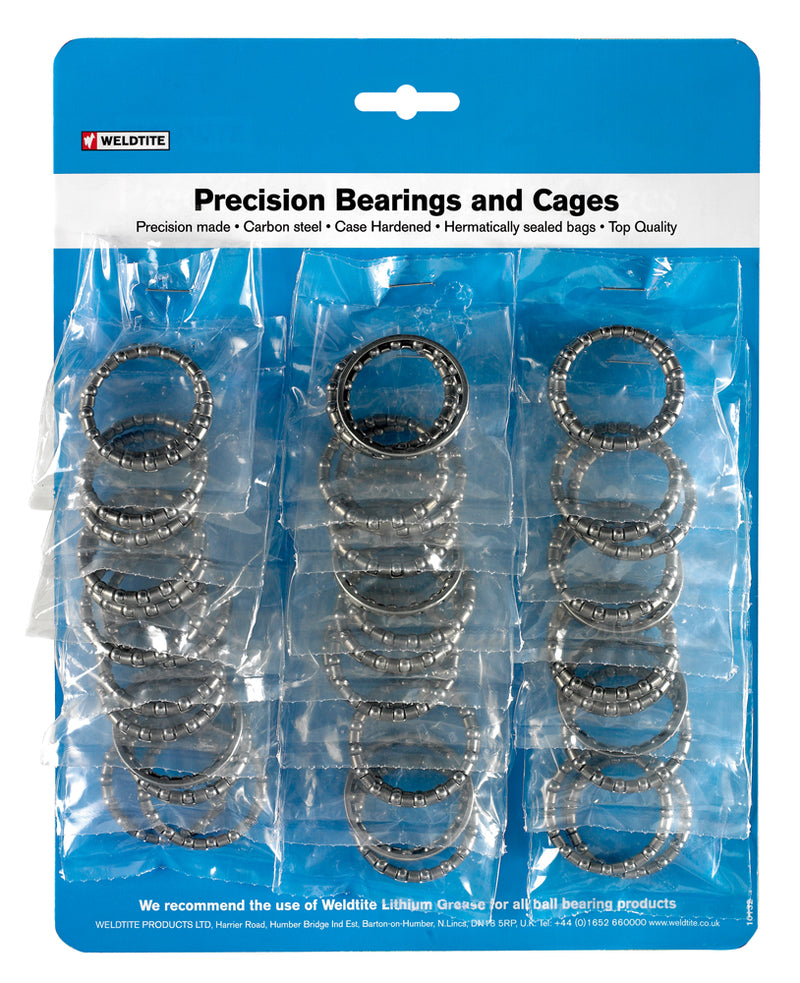 Weldtite 1/4" Bottom Bracket Ball Cages (20 Pairs)