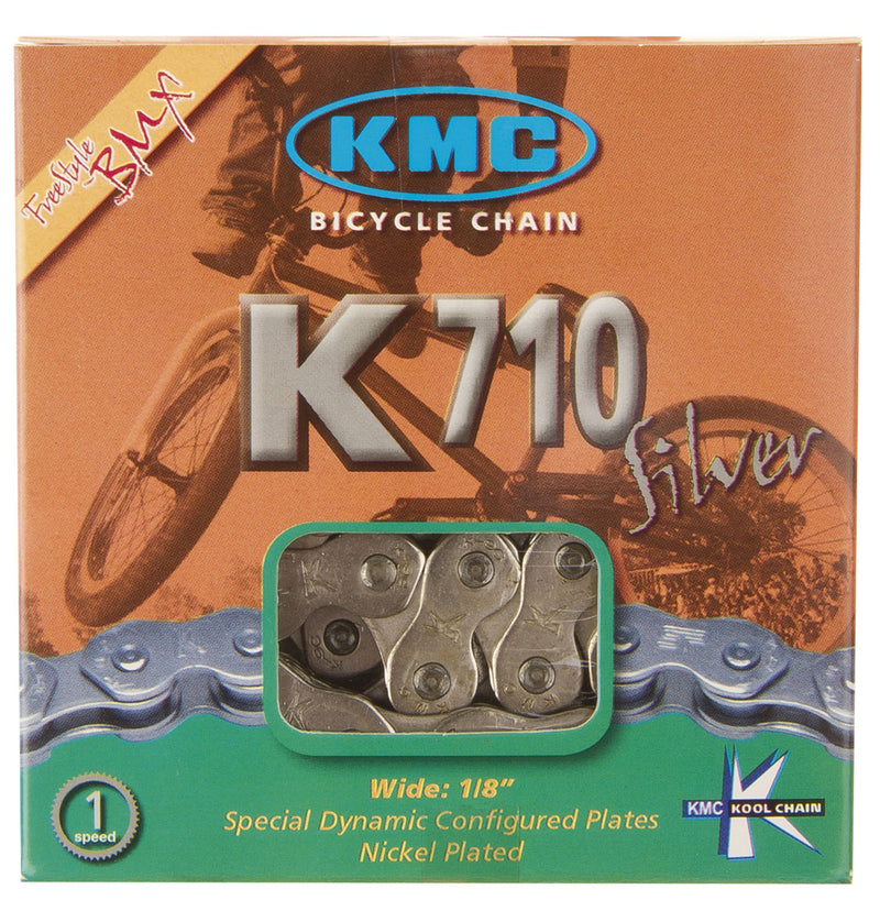 KMC K1 - 1/8" BMX Kool Chain in Silver (boxed)