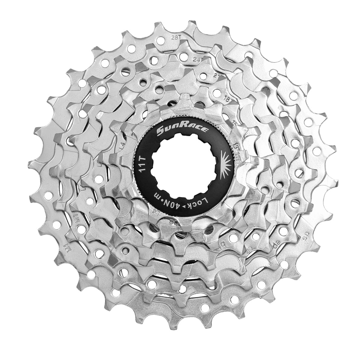 SunRace CSM63 - 7 Speed MTB 11-28T Nickel Cassette