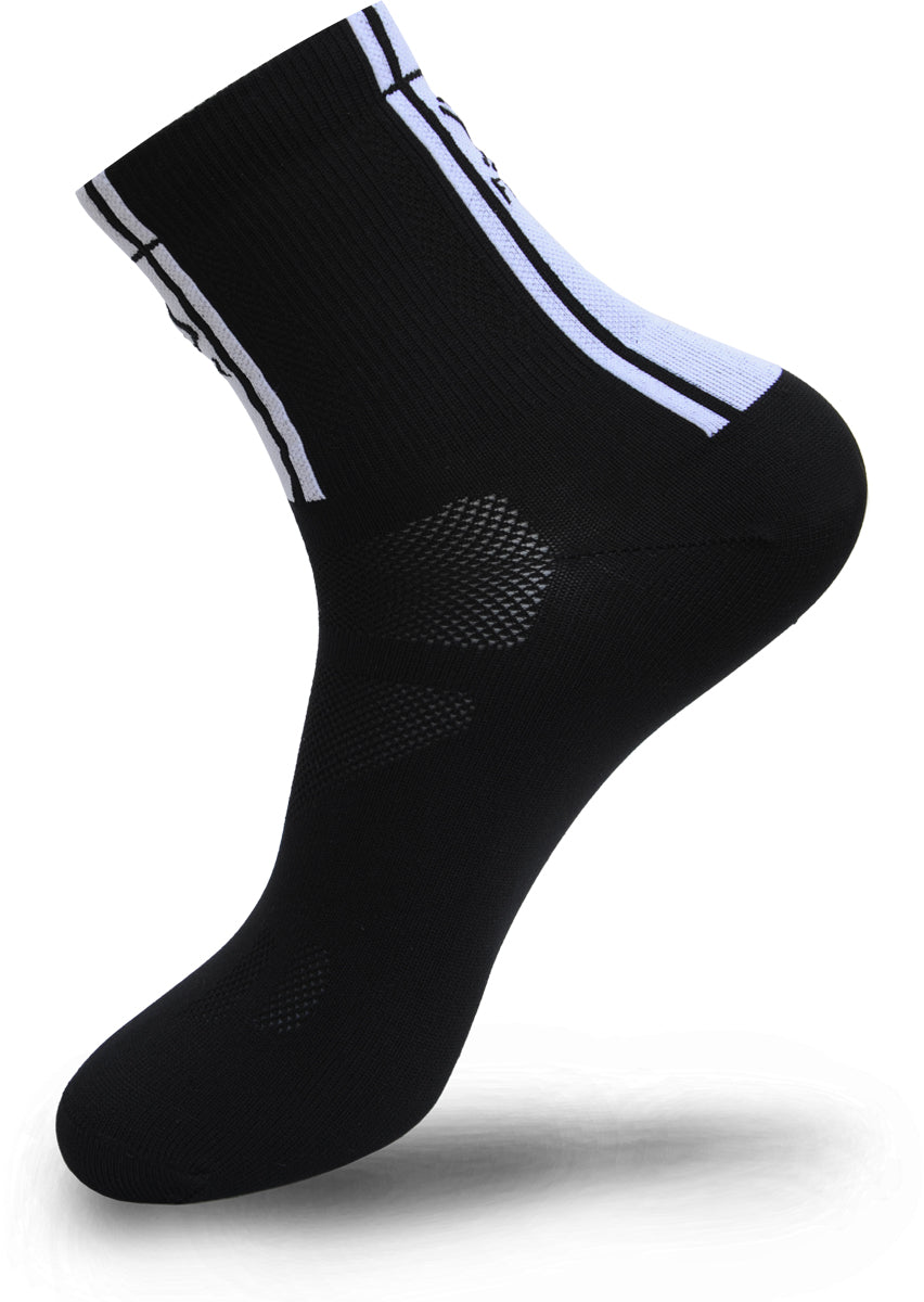 FLR Elite 5.5" Long Lightweight Socks in Black