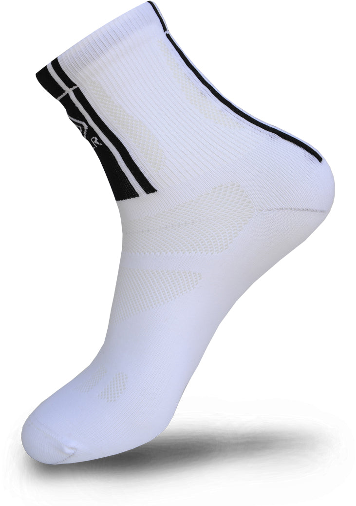 FLR Elite 5.5" Long Lightweight Socks in White