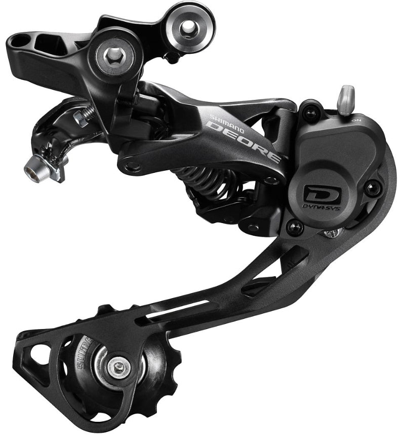 Shimano M6000 Deore Rear Mech 10 Speed Shadow SGS in Black