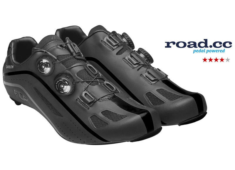 FLR F-XX Strawweight Road Race Full Carbon Sole Shoe in Black