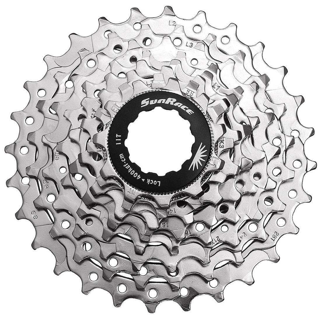 8 Speed Rd SunRace CSR86 - 8 Speed Road 11-28T Nickel Cassette – RUK-BIKES