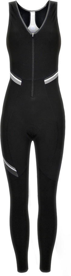 Funkier Thermesse S-980W-C12 Ladies Winter Double Strap Bib Tights in Black