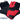 Chiba Gel Comfort Active Eco-Line Mitt in Red/Black