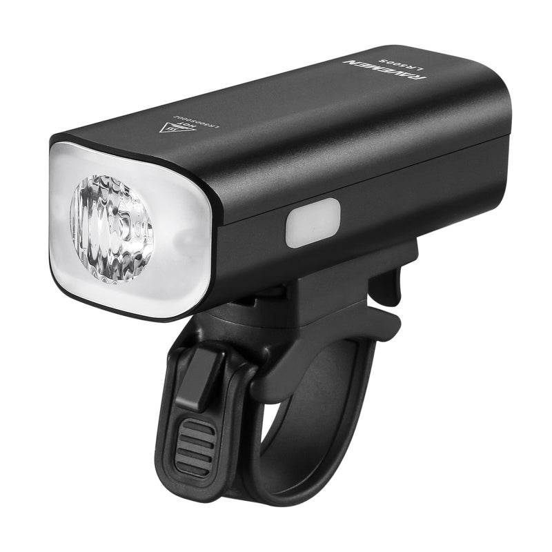 Ravemen LR500S USB Rechargeable Curved Lens Front Light in Matt Black (500 Lumens)