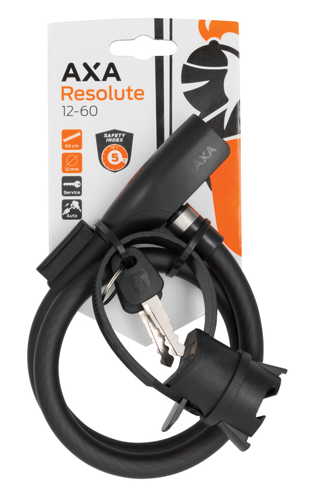 AXA Resolute 60cm/12mm Cable Lock - Key