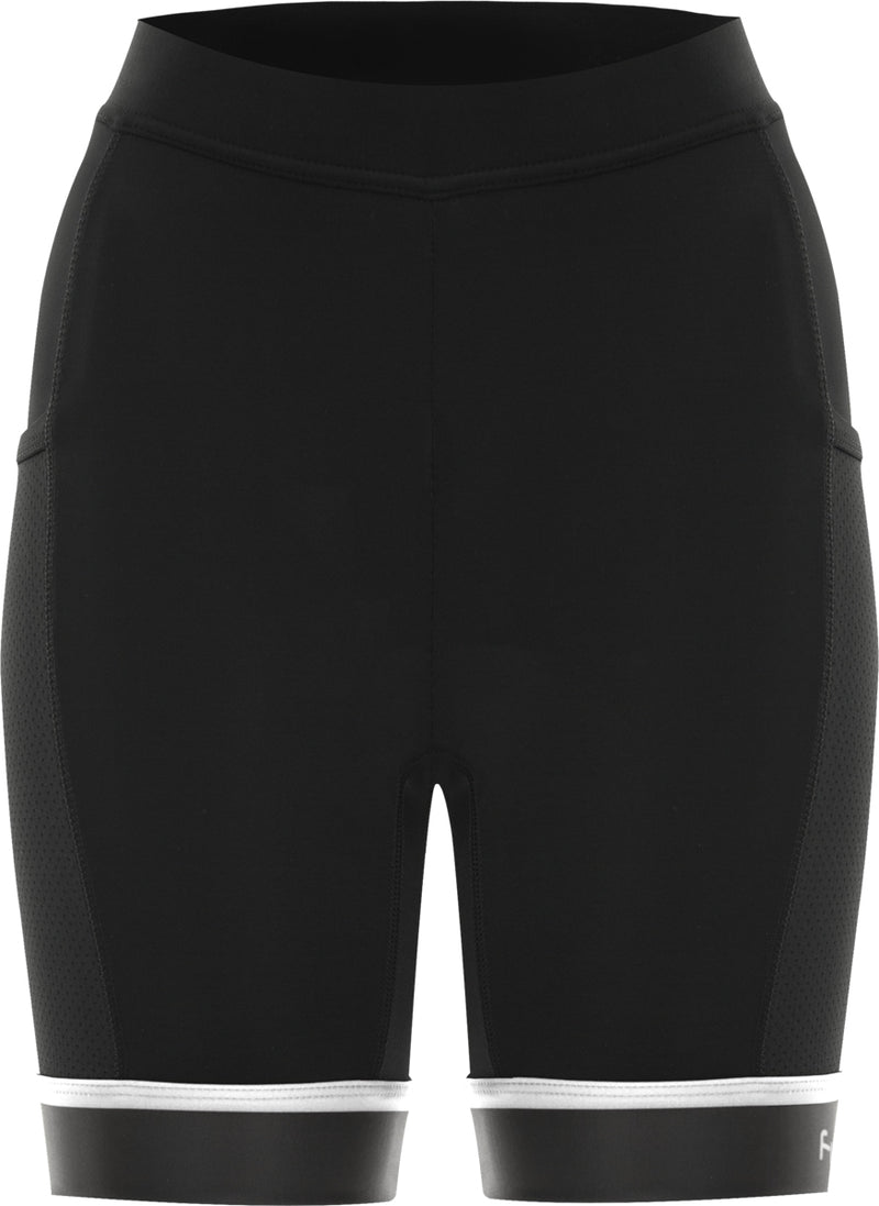 Funkier Abara Ladies 11 Panel Shorts (C13 Pad) in Black