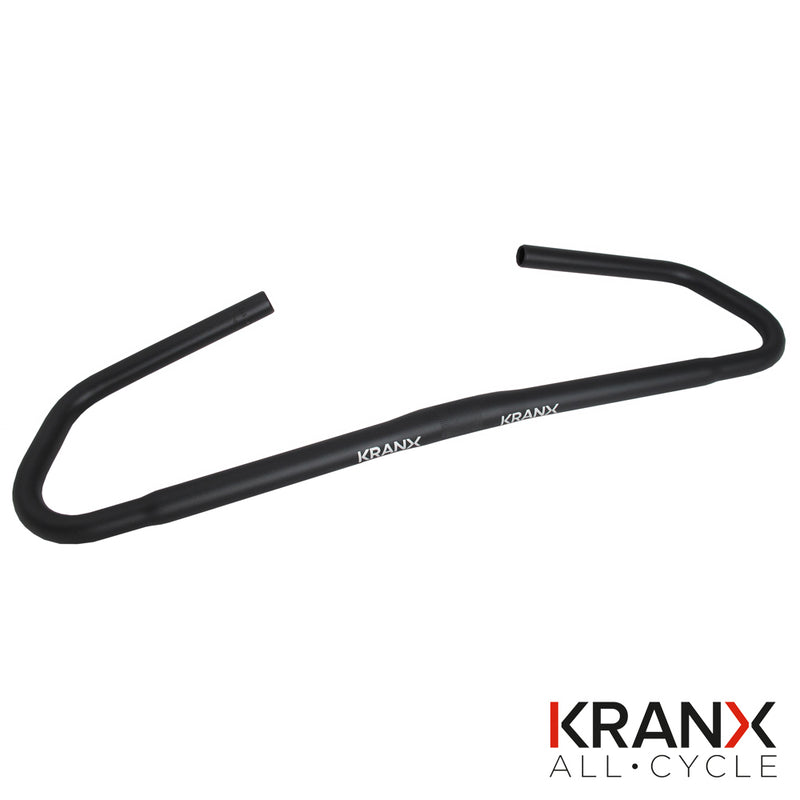 KranX 25.4mm Alloy City Comfort Handlebars in Black. Size: 570mm