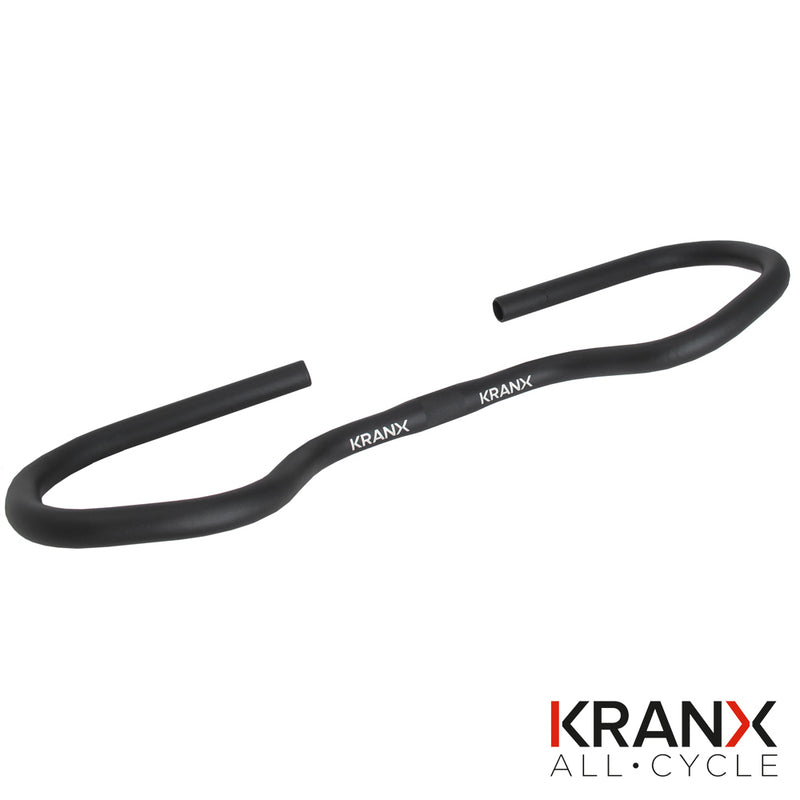 KranX 25.4mm Alloy Trekking City Handlebars in Black. Size: 585mm