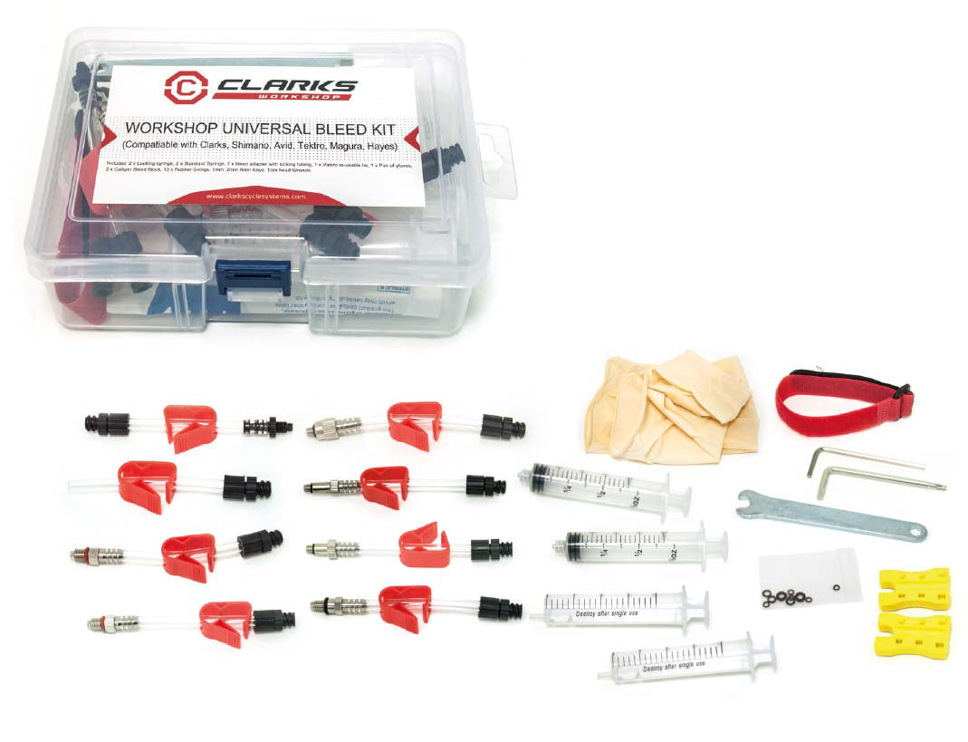 Clarks Universal Hydraulic Bleed Kit - Clarks, Shimano, Avid, Tektro, Magura, Hayes