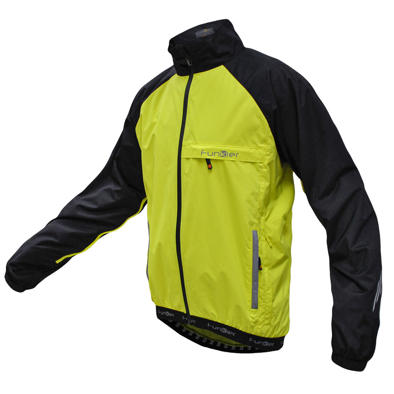 Funkier Quikdry Gents Pro Waterproof Rain Jacket in Yellow