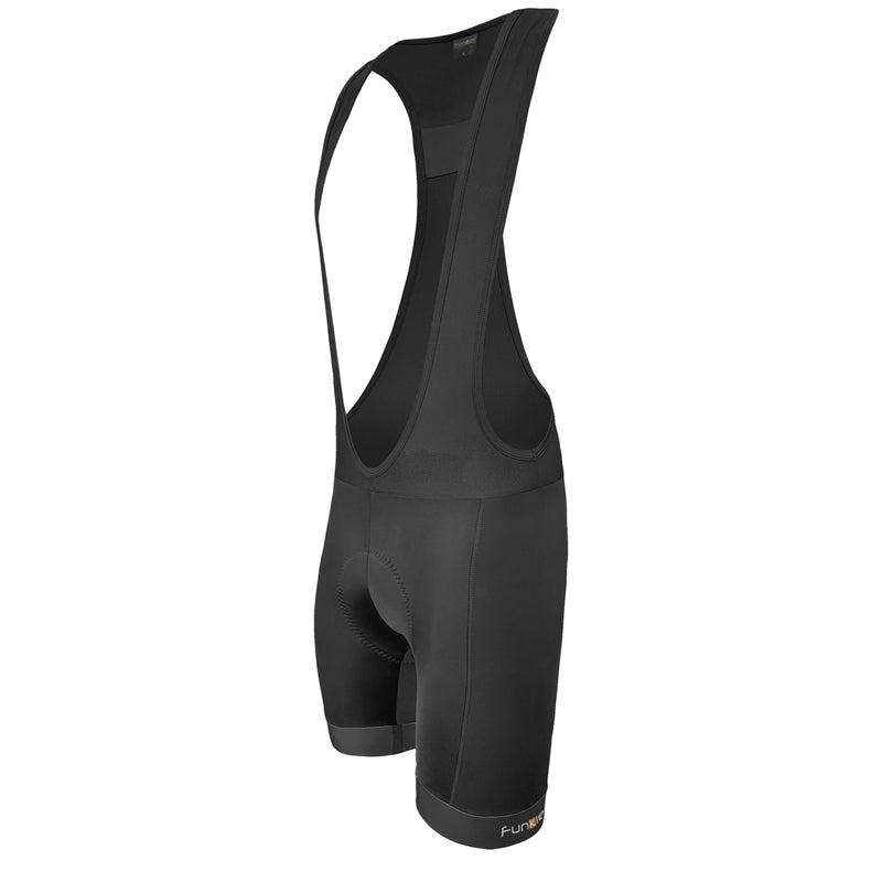 Funkier Apex-Pro Gel II 15-Panel Gel Bib Shorts in Black