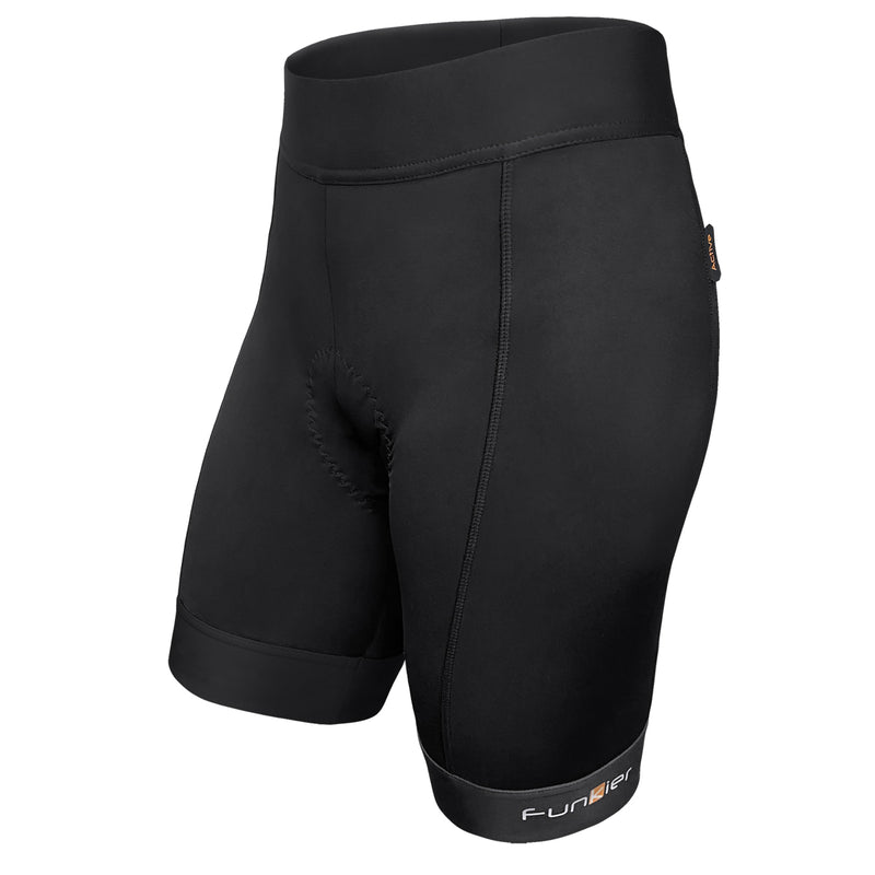 Funkier Ridesse II Ladies 8 Panel Shorts in Black