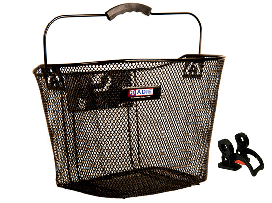 Adie Mesh Basket in Black, Includes Snap Fit Bracket