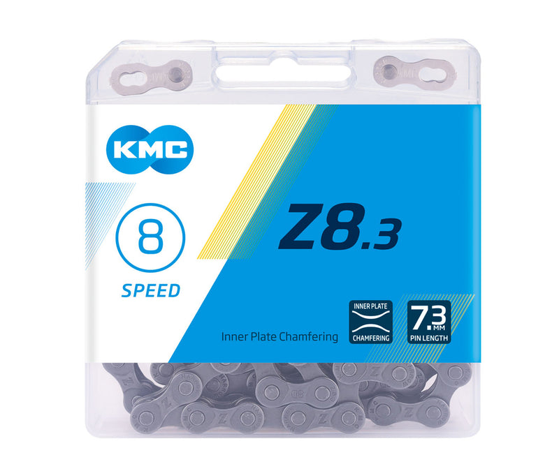 KMC Z8.3 Silver/Grey 8 Speed Chain (Boxed)