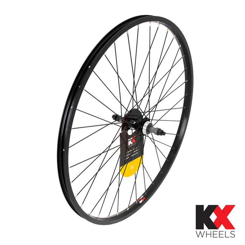 KX MTB 26" Singlewall Solid Axle Screw On Wheel Rim Brake (Rear)