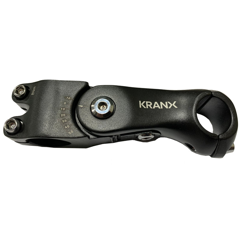 KranX 25.4mm Adjustable A/Head 1 1/8" Stem 110mm in Black