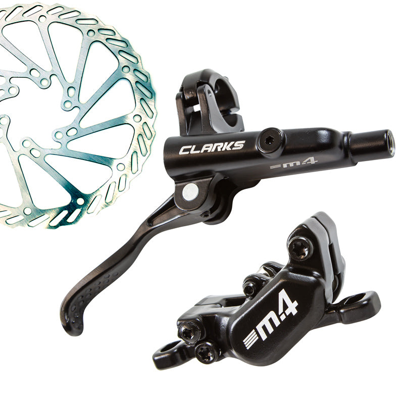 Clarks M-Series M4 Hydraulic 4-Piston F&R Disc Brake 180/160mm