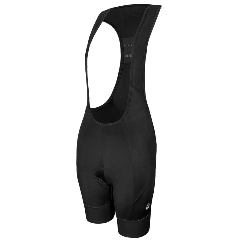 Funkier Ioza Ladies Pro Double Strap Bib Shorts in Black